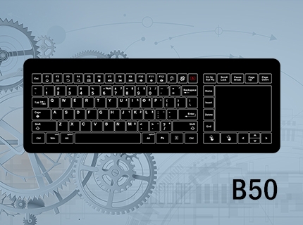 B50 Wired industrial glass touch keyboard